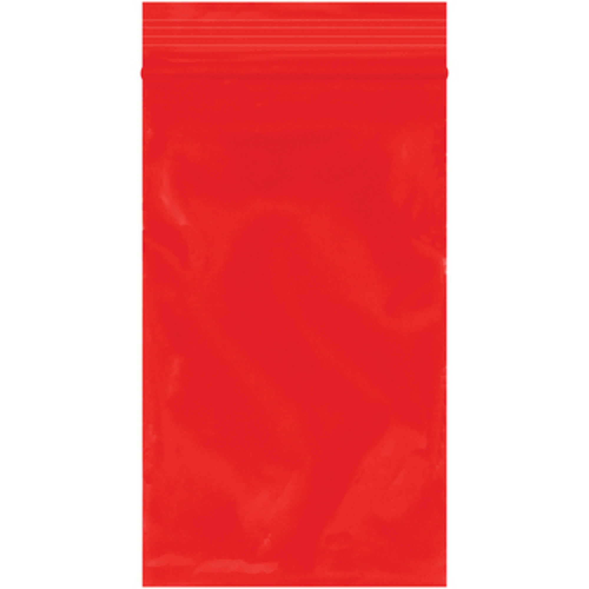Stock Packaging Reclosable Bags — 3in. x 5in., 2 Mil, Red, 1000 Pcs, Model# PB3550R